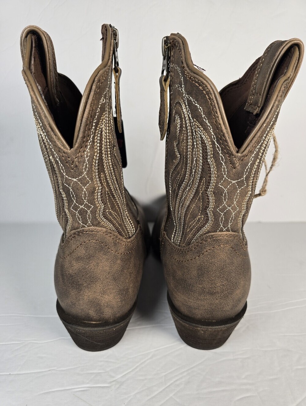 NWIB Durango Crush Women's Brown Leather Western Cowboy Boots Size 9 - Picture 6 of 11